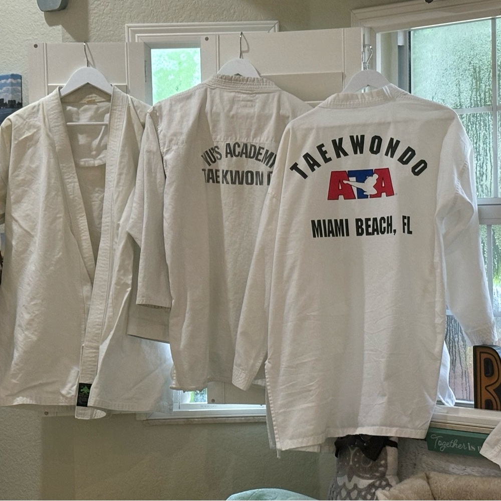 Bundle of Taekwondo uniforms from Miami Beach, FL